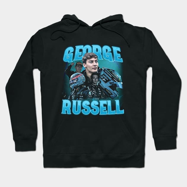 George Russell Collage Hoodie by lavonneroberson